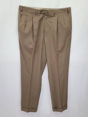 Ermenegildo Zegna Transeasonal Mens Wool Flat Front Dress Pants W37xL31